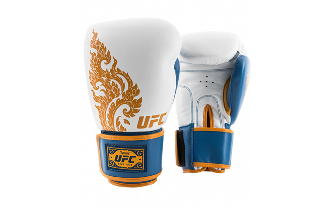 Перчатки для бокса UFC Premium True Thai синие, размер 14Oz