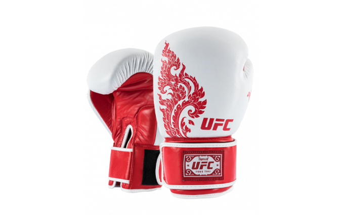 Перчатки UFC Premium  True Thai белые, размер 14Oz