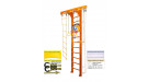 Шведская стенка Kampfer Wooden Ladder Wall Basketball Shield (№3 Классический Высота 3 м белый)