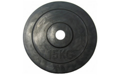 Диск обрезиненный черный House Fit (15 кг; 31 мм)