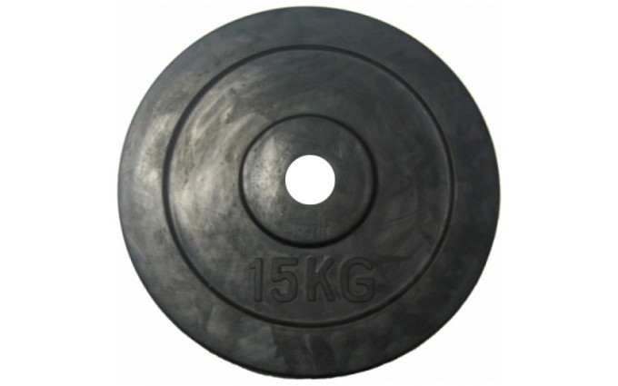 Диск обрезиненный черный House Fit (15 кг; 31 мм)